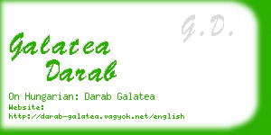 galatea darab business card